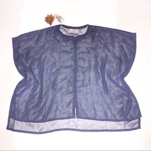 Jennifer Lopez Square Sheer Top